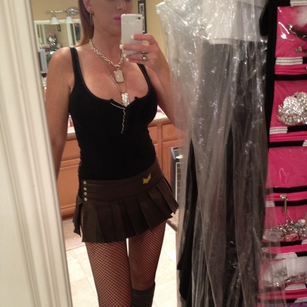 Military mini skirt
